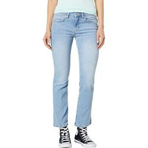 Free People We the Free Womens Liv Cropped Flare Jeans Light Wash size 26